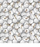 Golf Balls Fleece Throw Blanket with Finished Edges Sports