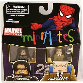  Marvel Minimates Series 37 Mini Figure 2Pack 90s Professor Xavier XForce Warpath