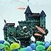 Dimart Super Magical Simulation European Villas Castle Aquarium Ornament Fish Tank Decorations Blue