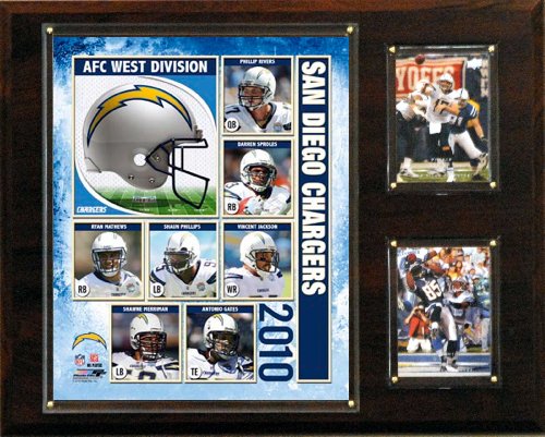 NFL San Diego Chargers 2010 Team Plaque