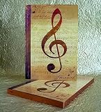 Metallic Cover Music Note Journal and Sketchbook
