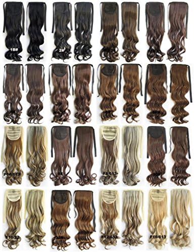 Long curly 22" 80g Clip In Hair Extension Ponytail#4-dark brown/medium dark brown/chocolate brown?