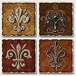 Royalty Assorted Tumbled Stone Coaster Set