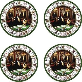 Set of Four Winners and Losers Poker Occasion Coasters - Style VGT1 by Thirstystone