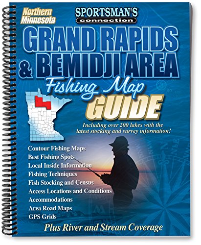 northern minnesota grand rapids  bemidji area fishing map guide