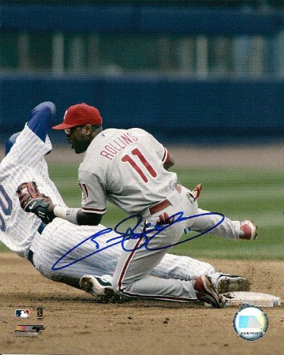 Jimmy Rollins Autographed/Hand Signed Phillies 8x10 Photo