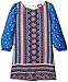 Zunie Little Girls' 3/4 Sleeve Boho Shift Dress