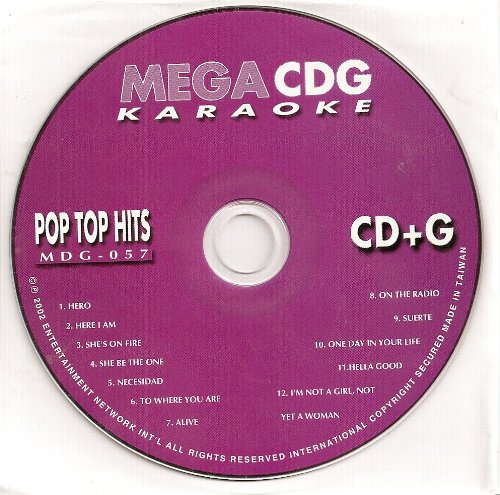 MEGA HITS Karaoke CDG #57 - 12 POP Songs
