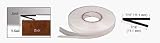 CRL 180 ft Roll Clear V-Seal Door Tape