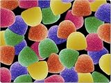 Funky Glass Work Surface Protector / Chopping Board - Sweets