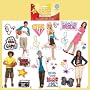 High School Musical Wall Decal Mini Set of 3 Sheets / 21 Appliques