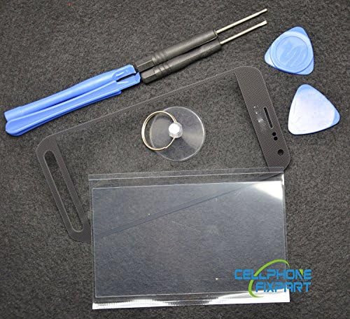 Grey Outer Screen Glass Front Cover Replacement Parts for Samsung Galaxy S6 Active G890a+tools