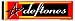 Search : Deftones - Rectangle Star Logo - Sticker / Decal