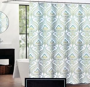 Amazon.com: Cynthia Rowley Berries Fabric Shower Curtain ...