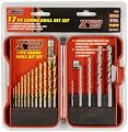 KR Tools 11961 Pro Series Xtreme 17-Pieces Combo Drill Bit Set