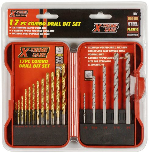 KR Tools 11961 Pro Series Xtreme 17-Pieces Combo Drill Bit Set