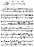 Mozart Piano Concerto in F Major, K.37: Instantly download and print sheet music