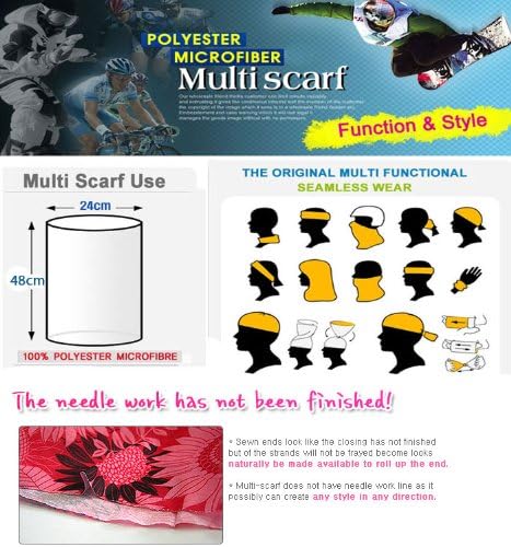 4 Seasons NECK Headband Bandana MULTI SCARF WARMER USE TUBE MASK CAP - MS 54