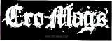 Cro-Mags - Black & White Rectangle Logo - Sticker / Decal