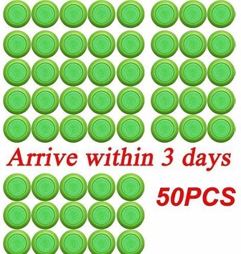 Geneice Refill 50pc Disc for Nerf Vortex Blaster Praxis Nitron Vigilon Proton Ammo Discs green by Geneice