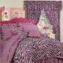 Zebra Print Bed in a Bag - Pink/Black Full