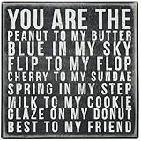 Primitives by Kathy Square Box Sign, 6-Inch, You Are Peanut