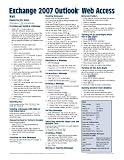 Microsoft Exchange 2007 Outlook Web Access Quick Reference Guide (Cheat Sheet of Instructions, Tips & Shortcuts - Laminated)