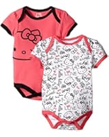 Hello Kitty Baby-Girls Newborn Love 2 Pack Bodysuit