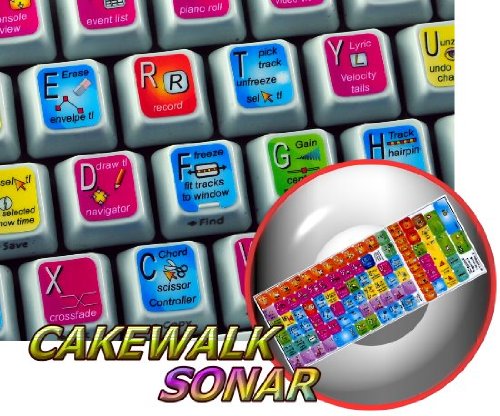 NEW CAKEWALK SONAR STICKERS FOR KEYBOARD