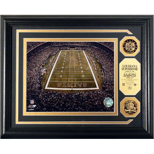 Highland Mint New Orleans Saints Stadium Photomint with Gold Coins