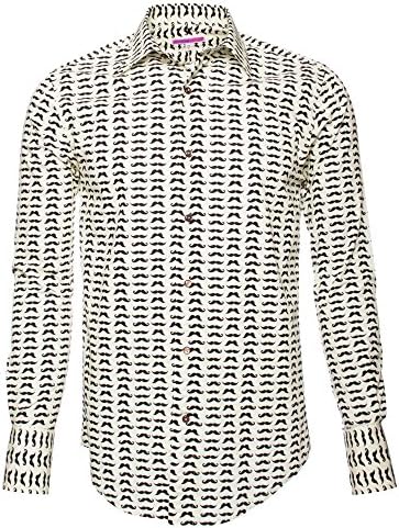 Coton Doux Men's Regular Shirt Mustach