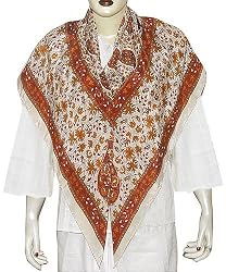 Scarf for Ladies Crepe Silk Square 44 x 44 inches (sqsrf080)