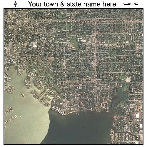 Aerial Photography Map of Gulfport, Florida