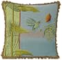Hummingbird Blue 19" Square Pillow