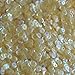 5mm Round Cup Sequins Yellow Semi Frost Rainbow Loose Paillettes. Made in USA