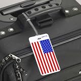 USA Flag Luggage Tag by Talus