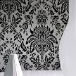 Elizabeth Double-Roll Wallpaper - Black/ White