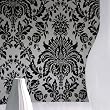 Elizabeth Double-Roll Wallpaper - Black/ White