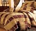 7Pcs Maroon Jewel Patchwork Comforter Bed in a Bag Full