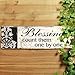 Adeco Decorative Wood Wall Hanging Sign Plaque Blessings Count Them One by One Black Off White Home Decor