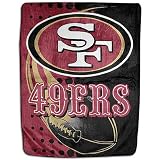 49ers Northwest NFL Royal Plush Raschel Blanket