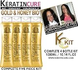 KERATIN BRAZILIAN TREATMENT GOLD & HONEY BIO BIOLOGICAL -KC KERATIN CURE 1000ML/34.81OZ FULL KIT