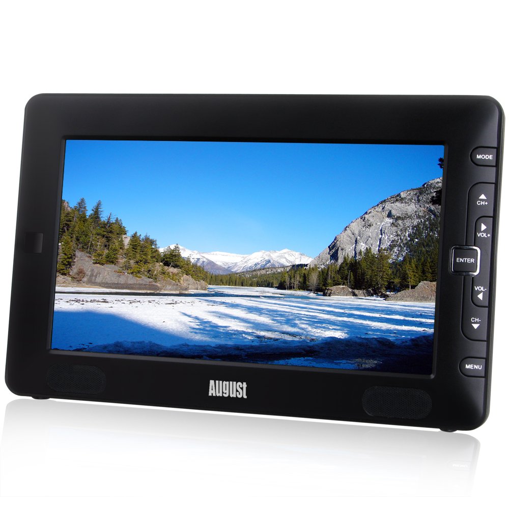 August DTV905 9" Portable Freeview TV Small Screen LCD Television