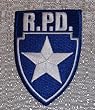 RESIDENT EVIL R.P.D. Silver Star Blue Logo Shield PATCH