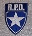 RESIDENT EVIL R.P.D. Silver Star Blue Logo Shield PATCH