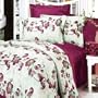 Blancho Bedding - China Red 100 Cotton 4PC Duvet Cover Set (King Size)