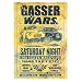 Gasser Wars Hot Rod Racing Vintage Style Metal Poster Sign
