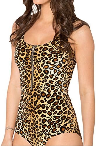 Morality Charm Sky Digital Printing Leopard Grain Wild Pattern One Piece Sexy Swimsuit
