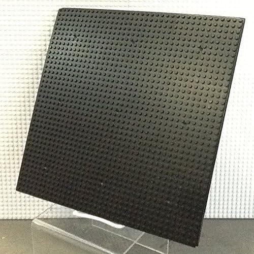 12" X 12" 8 Bit Pixel Building Slab Bricks Blocks Solid Black Base Plate