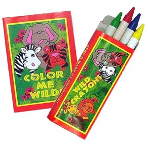 Zoo-Jungle Animal Coloring Sets (12 Sets) by